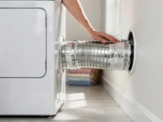 Professional dryer vent hose installation by Torrance Dryer Vent Cleaning in Torrance