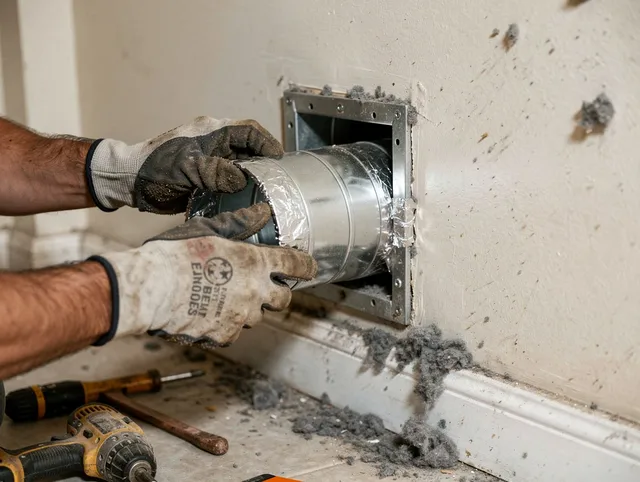 Professional dryer vent repair and installation by Torrance Dryer Vent Cleaning in Torrance